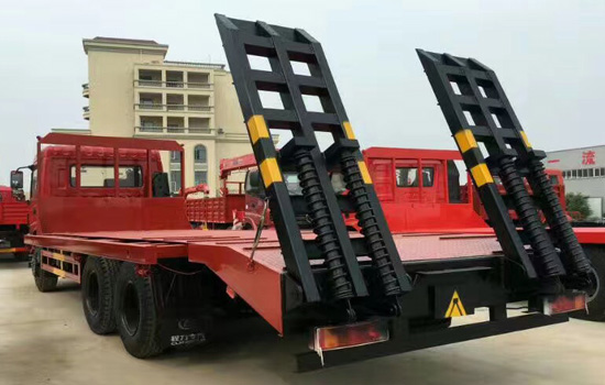 【國五】東風后八輪挖機平板車 【國五】東風后八輪挖機平板車