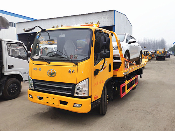 解放虎V藍牌一拖二清障車